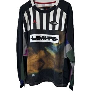 Nike Air Jordan Fearless Limits Men's XL Jersey Shirt Black CT6234 010